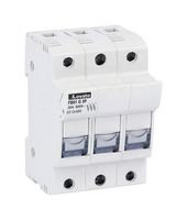 LOVATO ELECTRIC FB01G3P Fuse Holder, DIN Rail, 3 Fuse, 30 A, 690 VAC, Screw, 10mm x 38mm