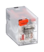 LOVATO HR602CA024 Power Relay, DPDT, 24 VAC, 7 A, HR602C Series, DIN Rail, Non Latching