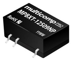 MULTICOMP PRO MPBXT-12S09NP Isolated Surface Mount DC/DC Converter, ITE & Industrial, Surface Mount DIP, 1 W, 1 Output, 9 V
