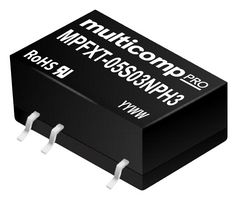 MULTICOMP PRO MPFXT-05S03NPH3 Isolated Surface Mount DC/DC Converter, ITE & Industrial, Surface Mount DIP, 1 W, 1 Output, 3.3 V