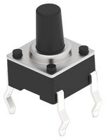 TE CONNECTIVITY - ALCOSWITCH STS80JS6BTH Tactile Switch, SPST-NO, STS Series, Top Actuated, Through Hole, Round Button, 160 gf
