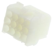 TE CONNECTIVITY - AMP 1-480709-0 Connector Housing, Universal MATE-N-LOK Series, Receptacle, 12 Positions, 6.35 mm