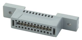 AMPHENOL ADVANCED SENSORS RL2005-27K-138-D1 Card Edge Connector, Dual Side, 1.78 mm, 20 Contacts, Panel Mount, Straight