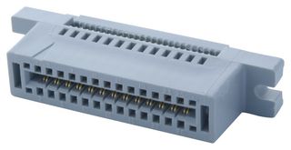 AMPHENOL ADVANCED SENSORS RL2005-27K-138-D1 Card Edge Connector, Dual Side, 1.78 mm, 26 Contacts, Panel Mount, Straight