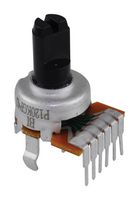 TT ELECTRONICS / BI TECHNOLOGIES P120KGP-F20BR100K Rotary Potentiometer, Conductive Plastic, 100 kohm, 1 Turns, Linear, 50 mW, ± 20%, P120 Series
