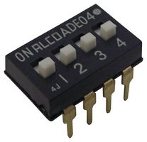 ALCOSWITCH - TE CONNECTIVITY 1825360-3 DIP / SIP Switch, 4 Circuits, Slide, Through Hole, SPST, 24 V, 100 mA