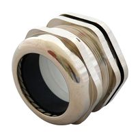 BUD INDUSTRIES MPG-22348 Cable Gland, PG48, 34 mm, 43.9 mm, Brass, Metallic - Nickel Finish, IP68