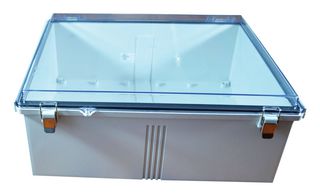 BUD INDUSTRIES PTQ-11076-C Plastic Enclosure, IP67, NEMA 4X, PCB Box, Polycarbonate, 199.9 mm, 511.4 mm, 401 mm, IP67