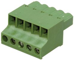 AMPHENOL ANYTEK 20020013-H061B01LF Pluggable Terminal Block, 5.08 mm, 6 Positions, 22 AWG, 12 AWG, 2.5 mm², Screw