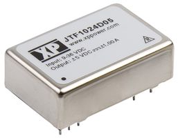XP POWER JTF1024D12 Isolated Through Hole DC/DC Converter, ITE, DIP, 4:1, 10 W, 2 Output, 12 V