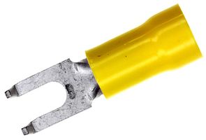 TE CONNECTIVITY - AMP 324581 Fork / Spade Tongue Terminal, PLASTI-GRIP Series, 12 AWG, 10 AWG, 6.64 mm², M3.5, #6