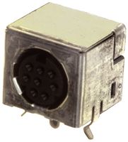 TE CONNECTIVITY - AMP 1658998-1 DIN Audio / Video Connector, 8 Contacts, Jack, PCB Mount, Through Hole Right Angle