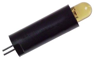 DIALIGHT 561-2301-070F Circuit Board Indicator, Yellow, 1 LEDs, Through Hole, T-1 3/4 (5mm), 20 mA, 10 mcd