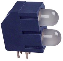 LUMEX SSF-LXHM250IGIGW Circuit Board Indicator, Green, Red, 2 LEDs, Through Hole, T-1 3/4 (5mm), R 30mcd, G 25mcd
