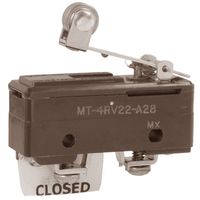 HONEYWELL MT-4RV22-A28 Microswitch, Standard, Roller Lever, SPDT, Screw, 10 A, 250 V