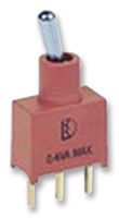 MULTICOMP PRO 1AS3T2B4M2RE Toggle Switch, On-Off-On, SPDT, Non Illuminated, 1AS3 Series, Through Hole, 100 mA