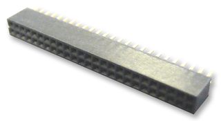 MULTICOMP PRO 2200SB-20G-A1 PCB Receptacle, Board-to-Board, 1.27 mm, 2 Rows, 20 Contacts, Through Hole Mount, 220SB