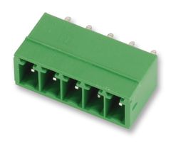PHOENIX CONTACT 1843648 Terminal Block, Header, 3.5 mm, 6 Positions, 8 A, 160 V, Through Hole Vertical