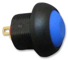 MULTICOMP PRO MCPAS6B2M1CE7 Industrial Pushbutton Switch, 13.6 mm, SPST, Off-(On), Round, Blue