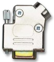 MH CONNECTORS MHD45ZK-9-K D Sub Backshell, MHD45ZK Series, DE, 45°, Zinc Body