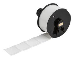 BRADY A62-13-499 Label, Thermal Transfer Printable, 25.4 mm, 25.4 mm, Nylon Cloth, White