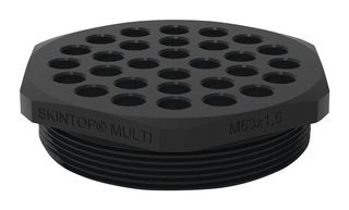 LAPP 52220112 Cable Gland, M63 x 1.5, 2 mm, 6 mm, PC (Polycarbonate), Black, IP66, IP67, IP68