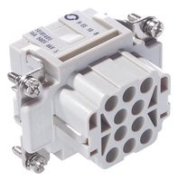 LAPP 10181400 Heavy Duty Connector, EPIC H-EE Series, Insert, 10+PE Contacts, 6B, Receptacle, Crimp Socket