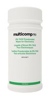 MULTICOMP PRO MP015877 Alcohol Wipe, Tub, 100 Wipes, Isopropyl Alcohol, 8" x 6"