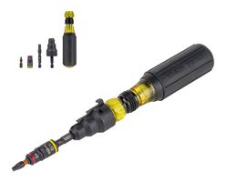 KLEIN TOOLS 85191HD Flip Socket Conduit Reamer, Impact-Rated, Steel, 5/16" Tip, 1.29" Blade Length, 7.5" Overall Length
