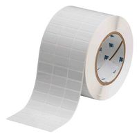 BRADY THT-5-718-10 Wire Marker, Thermal Transfer, Blank (No Legend), 12.7mm x 25.4mm, PI (Polyimide), White