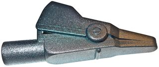 MUELLER ELECTRIC BU-651-0 Alligator Clip, 7 mm, 10 A, Black