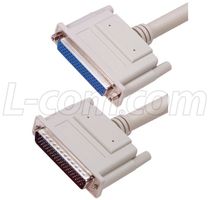 L-COM CHD78MF-2.5 Computer Cable, HD-78 Plug, HD-78 Receptacle, 2.5 ft, 760 mm, Gray