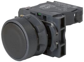SCHNEIDER ELECTRIC XB5AA21 Industrial Pushbutton Switch, Harmony XB5 Series, 22 mm, SPST-NO, Momentary, Round, Black