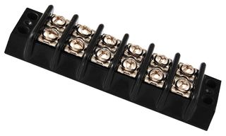 MARATHON SPECIAL PRODUCTS 310 Panel Mount Barrier Terminal Block, 2 Row, 10 Positions, 14 AWG, 10 AWG, 14.3 mm, 30 A