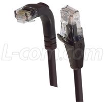 L-COM TRD815RABLK-3 Ethernet Cable, Cat5e, Cat5e, RJ45 Plug to RJ45 Plug, UTP (Unshielded Twisted Pair), Black, 900 mm