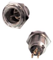 ITT CANNON M-XL-3-14 XLR Connector, 3 Contacts, Jack, Panel Mount, Gold Plated Contacts, Metal Body