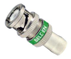 BELDEN 1695ABHDL RF / Coaxial Connector, Plenum, Locking, HD BNC Coaxial, Straight Plug, Compression, 75 ohm, RG6