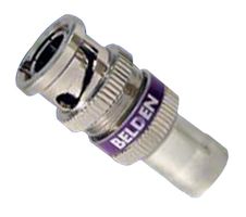 BELDEN 1855ABHDL RF / Coaxial Connector, Non Plenum and Plenum, Locking, HD BNC Coaxial, Straight Plug, Compression
