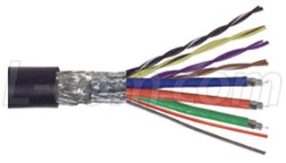 L-COM CTL3VGA-500 Multiconductor Cable, Composite, Shielded, 13 Conductor, 28 AWG, 500 ft, 152.4 m