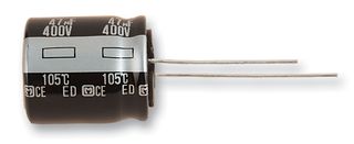 PANASONIC EEU-ED2W220S Electrolytic Capacitor, ED Series, 22 µF, 450 V, ± 20%, Radial Leaded, 10000 hours @ 105°C, Polar