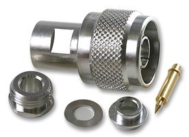 RADIALL R162012000 RF / Coaxial Connector, N Type, Straight Plug, Solder, 75 ohm, RG59, RG62, Brass