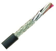 ALPHA WIRE 45154 BK199 Multiconductor Cable, Shielded, 4 Conductor, 20 AWG