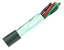 ALPHA WIRE 25152 BK199 Multiconductor Cable, Shielded, 2 Conductor, 20 AWG