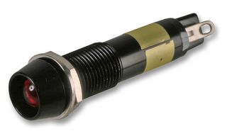 DIALIGHT 609-2122-130F LED Panel Mount Indicator, Red, 12 VDC, 9.3 mm, 15 mA, 60 mcd, IP66