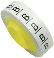 3M SDR-B Wire Marker, Letter Tape, Pre Printed, B, 5.46mm x 2.44m, PET (Polyester), Black, White