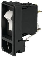 SCHURTER DF11.3714.0013.019 Un-Filtered IEC Power Entry Module, IEC C14, General Purpose, 7 A, 250 VAC, 2-Pole Switch