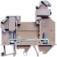 WEIDMULLER C904908600 DIN Rail Mount Terminal Block, Ring Lug, 2 Positions, 26 AWG, 10 AWG, Screw, 40 A