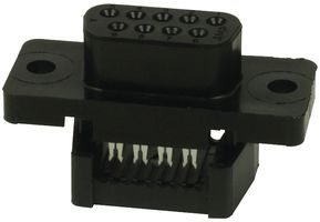 AMP - TE CONNECTIVITY 1658614-4 D Sub Connector, DB9, Standard, Receptacle, AMPLIMITE HDF-20 Series, 9 Contacts, DE, IDC / IDT
