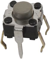 ARATAS (FORMERLY OMRON COMPONENTS) B3F-1122 Tactile Switch, B3D Series, Top Actuated, Through Hole, Round Button, 150 gf, 50mA at 24VDC
