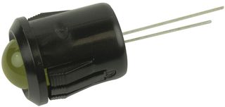 LUMEX SSI-LXH1090YD LED Panel Mount Indicator, QuasarBrite, Yellow, 2.1 VDC, 10 mm, 20 mA, 30 mcd, Not Rated